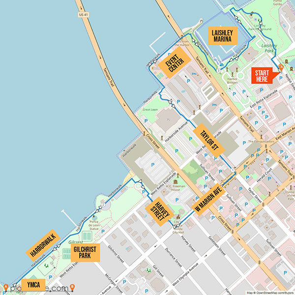 Farr Law Firm’s Punta Gorda Pub Run Running Route