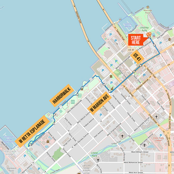 Farr Law Firm’s Punta Gorda Pub Run Walking Route