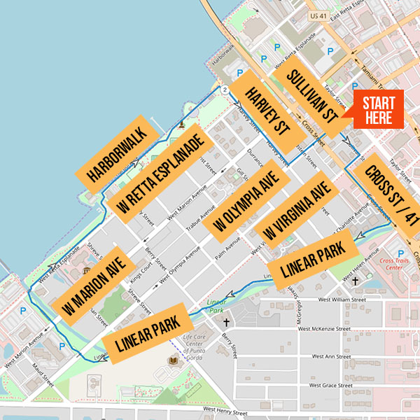Isabel & Annabel’s Pub Run walking route